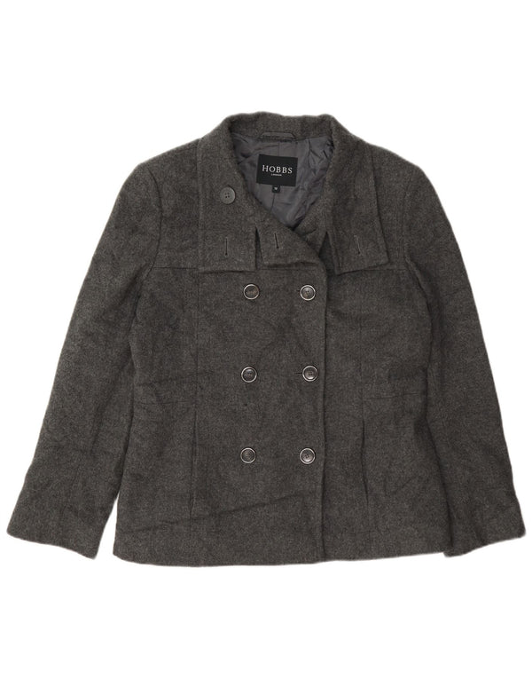 Hobbs Chaquetón para mujer UK 12 Lana gris medio