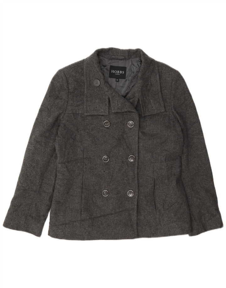 Hobbs Chaquetón para mujer UK 12 Lana gris medio