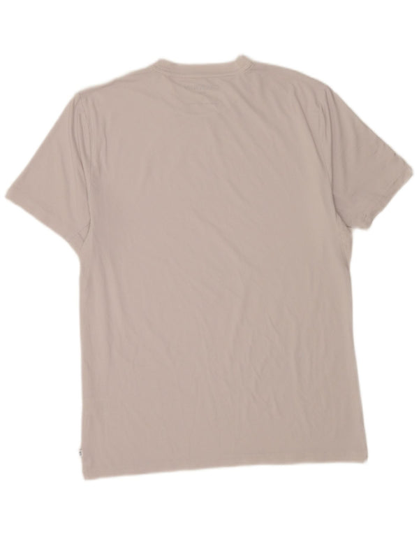 Calvin Klein Camiseta de golf para hombre Top de algodón gris medio
