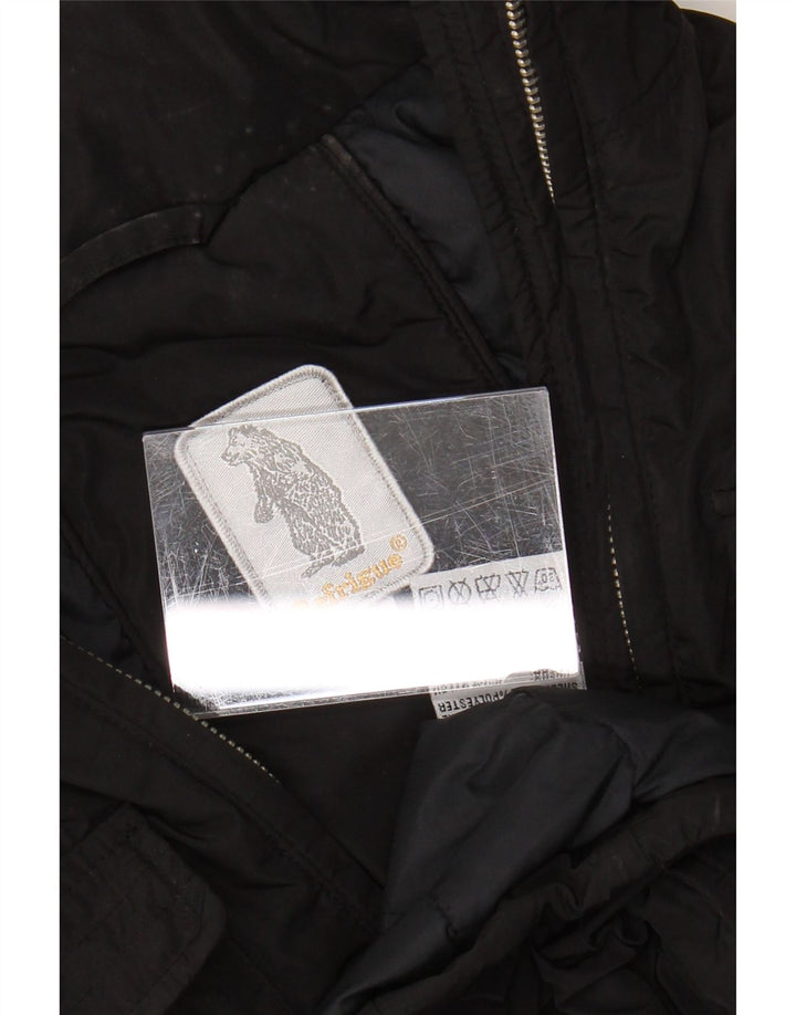 Refrigue Chaqueta cortavientos para mujer UK 12 Mediana Poliéster negro