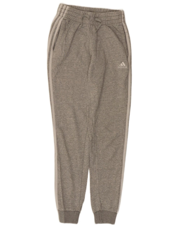 Adidas Mujer Chándal Pantalones Joggers UK 0/2 2XS Gris Algodón