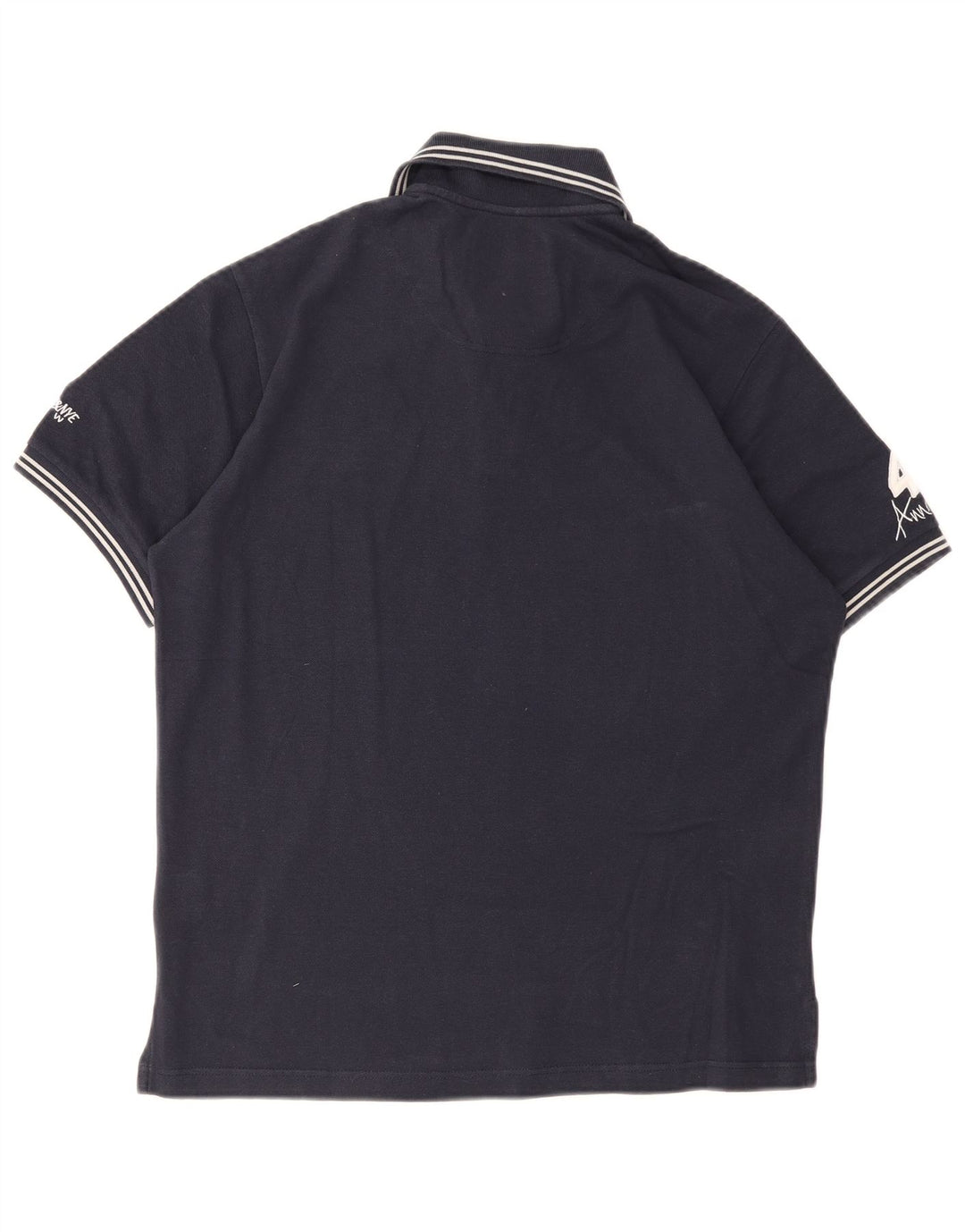 Murphy & Nye Polo gráfico para hombre de algodón azul marino mediano