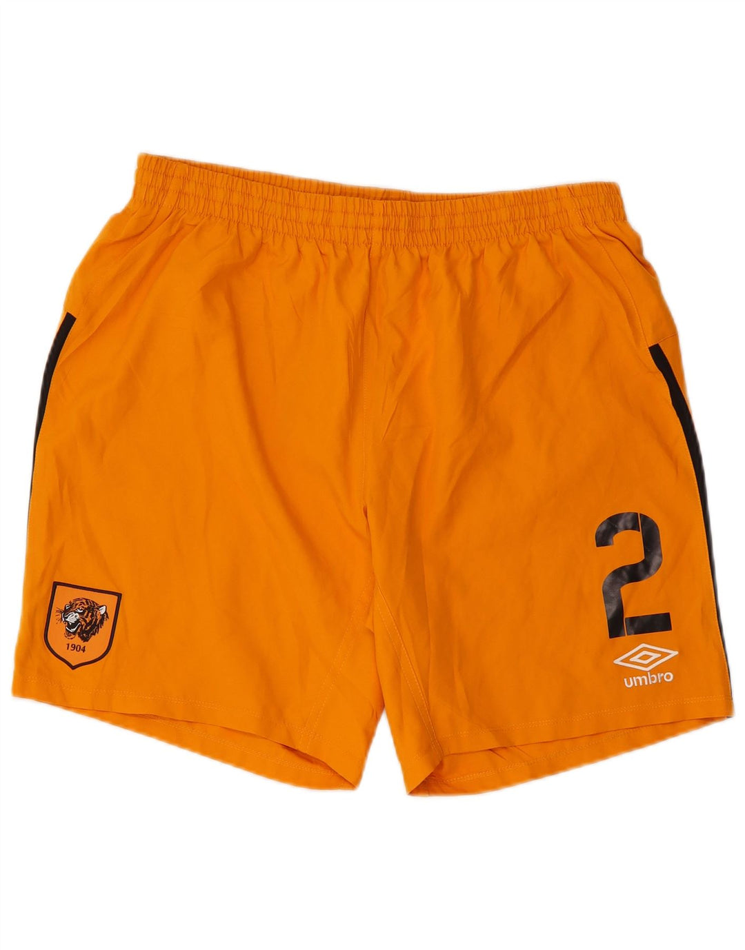 Umbro Shorts deportivos gráficos para hombre XL Naranja Colorblock Poliéster