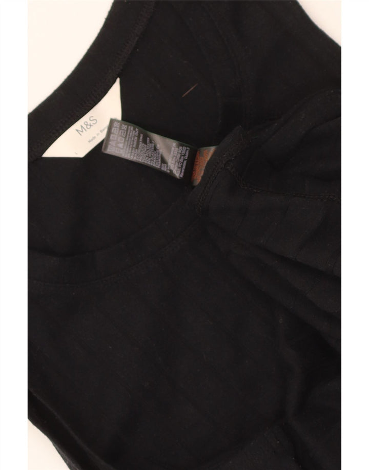 Marks & Spencer Camiseta sin mangas para mujer UK 46 Grande Poliéster negro