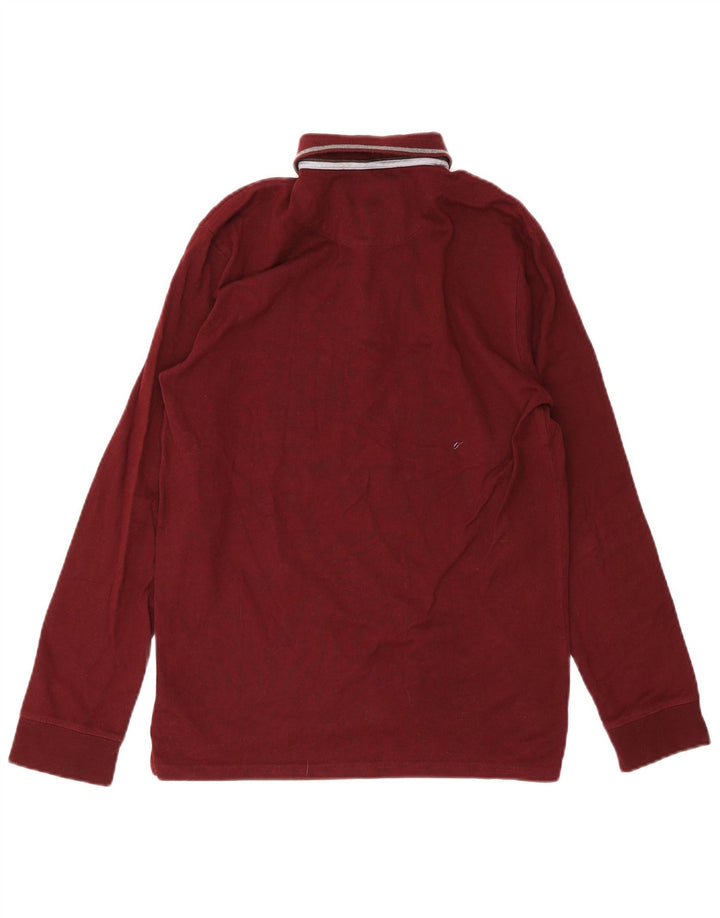 Massimo Dutti Polo Manga Larga Hombre Small Burdeos