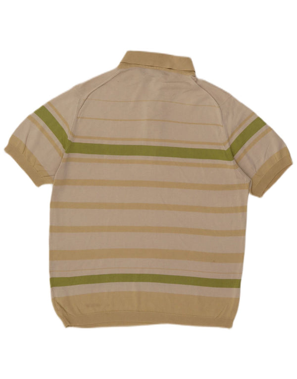 Polo Pringle De Algodón A Rayas Beige Medio Para Hombre