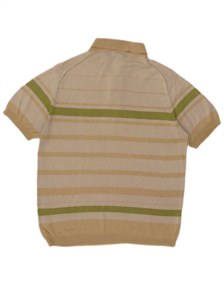 Polo Pringle De Algodón A Rayas Beige Medio Para Hombre