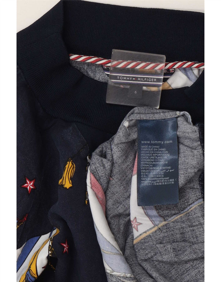 Tommy Hilfiger Sudadera gráfica para mujer Jumper US 6 Medium Azul marino