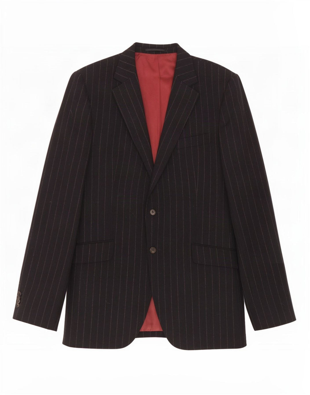 Gant Chaqueta tipo blazer de 2 botones para hombre UK 40 Large Lana a rayas azul marino