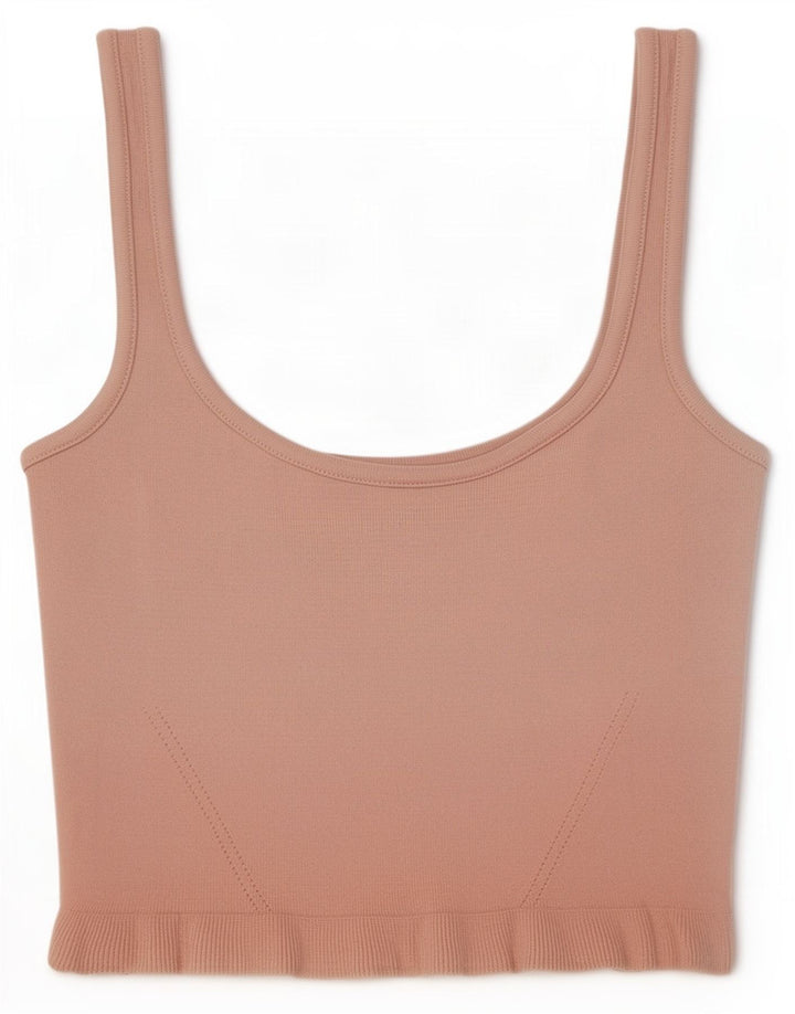 Zara Mujer Crop Cami Top UK 8 Small Rosa
