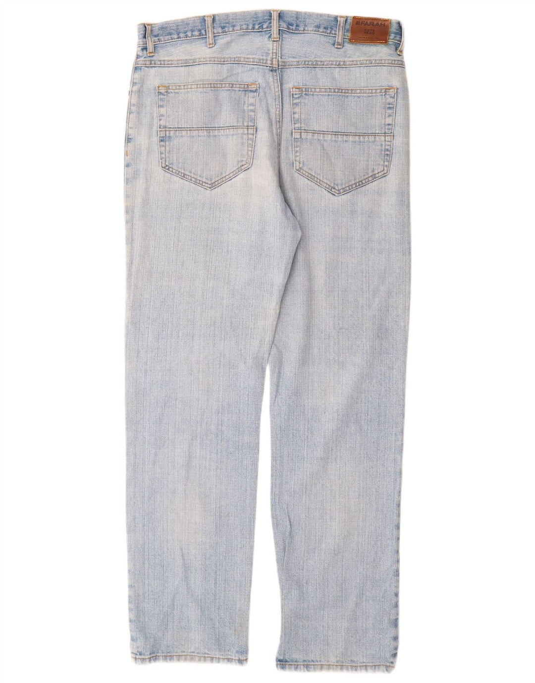 Farah Vaqueros Rectos Para Hombre W36 L32 Algodón Azul