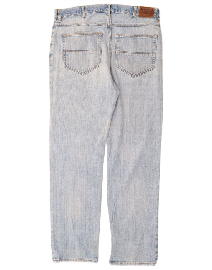 Farah Vaqueros Rectos Para Hombre W36 L32 Algodón Azul