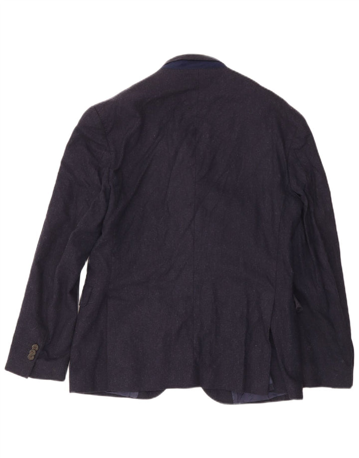 Tommy Hilfiger Chaqueta tipo blazer de 2 botones para hombre IT 50 Large Lana azul marino