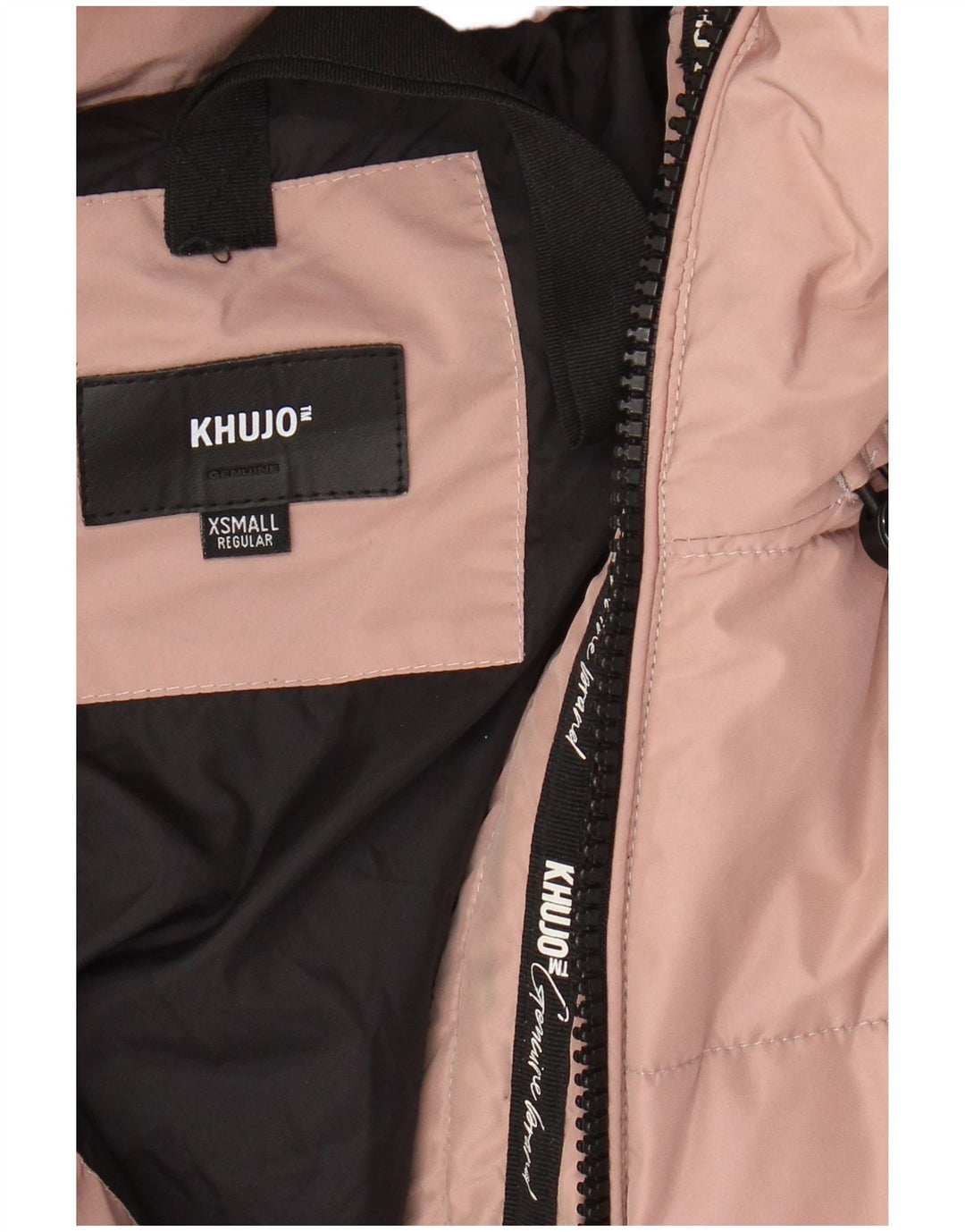 KHUJO Abrigo acolchado extragrande con capucha para mujer UK 6 XS Poliéster rosa