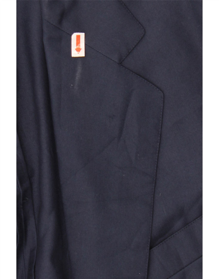 BURBERRYS Chaqueta tipo blazer de 2 botones para hombre UK 56 XL Poliéster azul marino