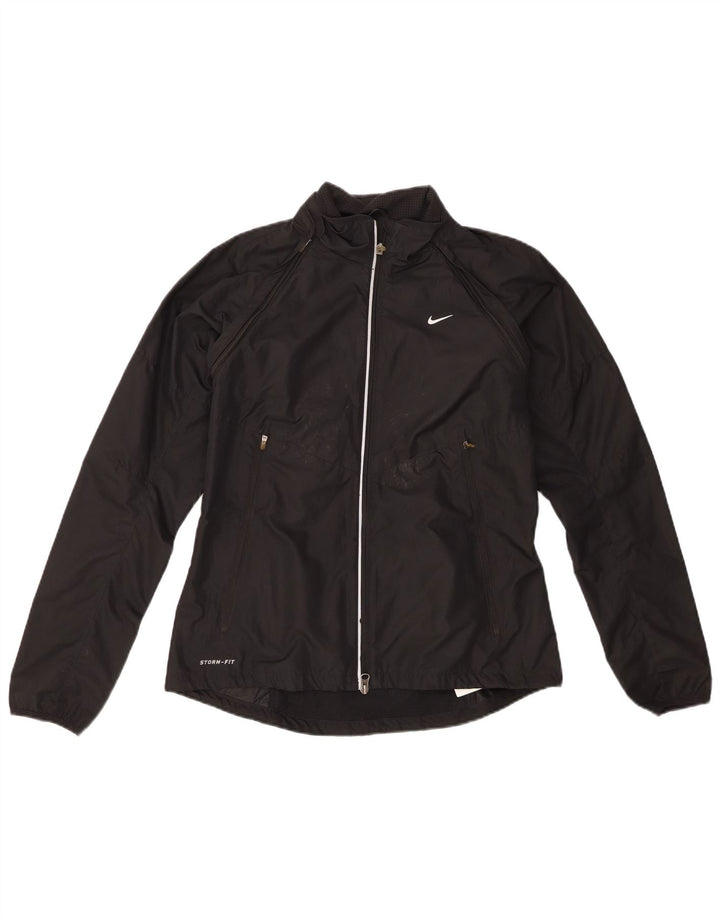 Nike Storm-Fit Chándal Top Chaqueta para Mujer UK 12 Mediano Negro Poliéster