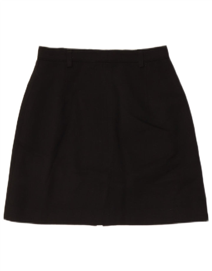 Vintage mujer mini falda W26 pequeño negro