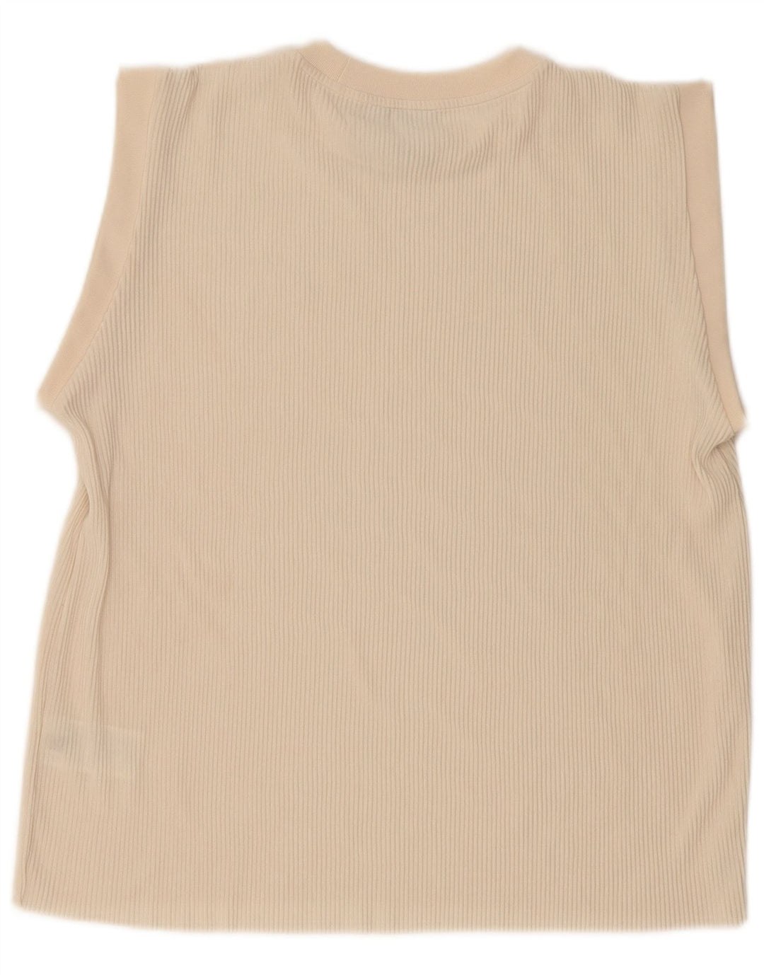 Adidas Mujer Oversize Chaleco Top UK 8 Pequeño Beige Poliéster