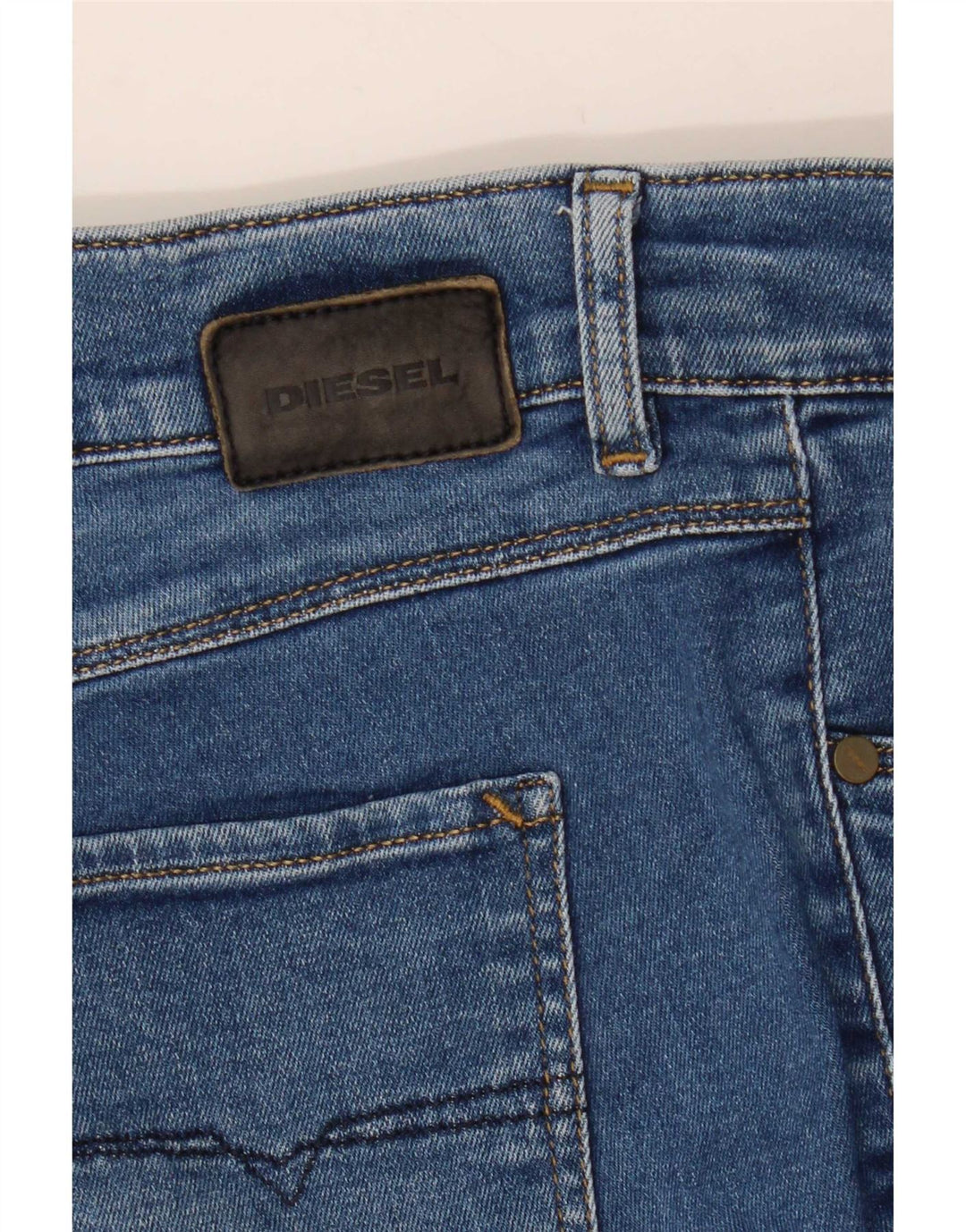Diesel Mujer Sandy Regular Slim Vaqueros Rectos W28 L29 Algodón Azul