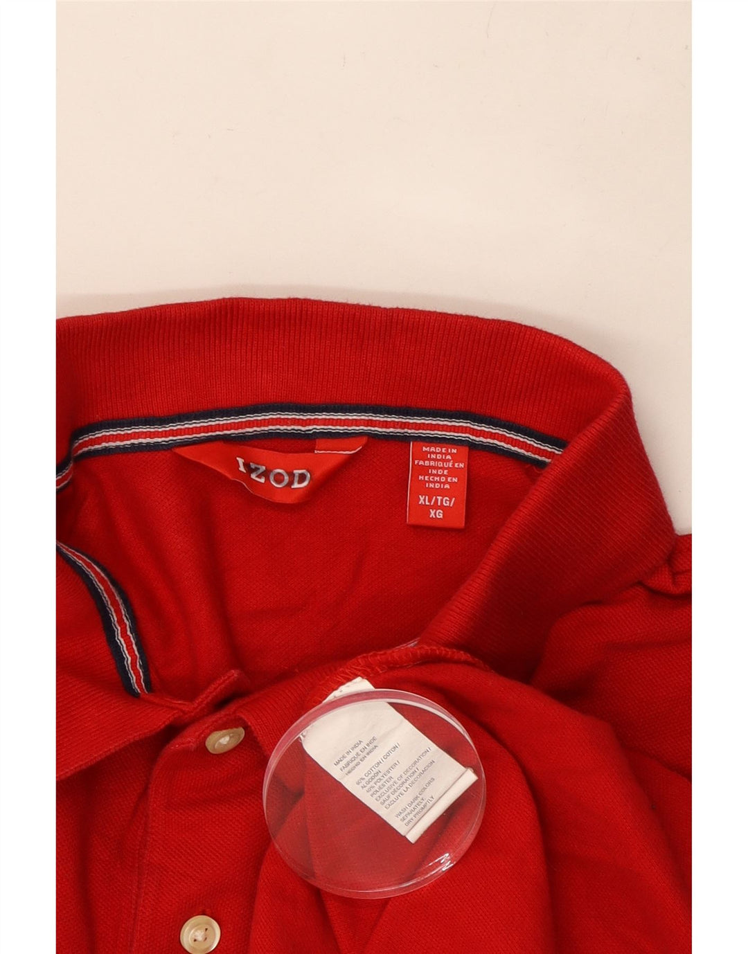 IZOD Polo Hombre XL Algodón Rojo