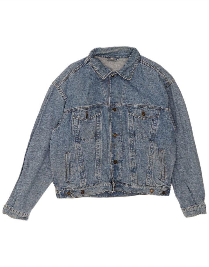 Vintage hombres chaqueta de mezclilla Reino Unido 42 XL azul