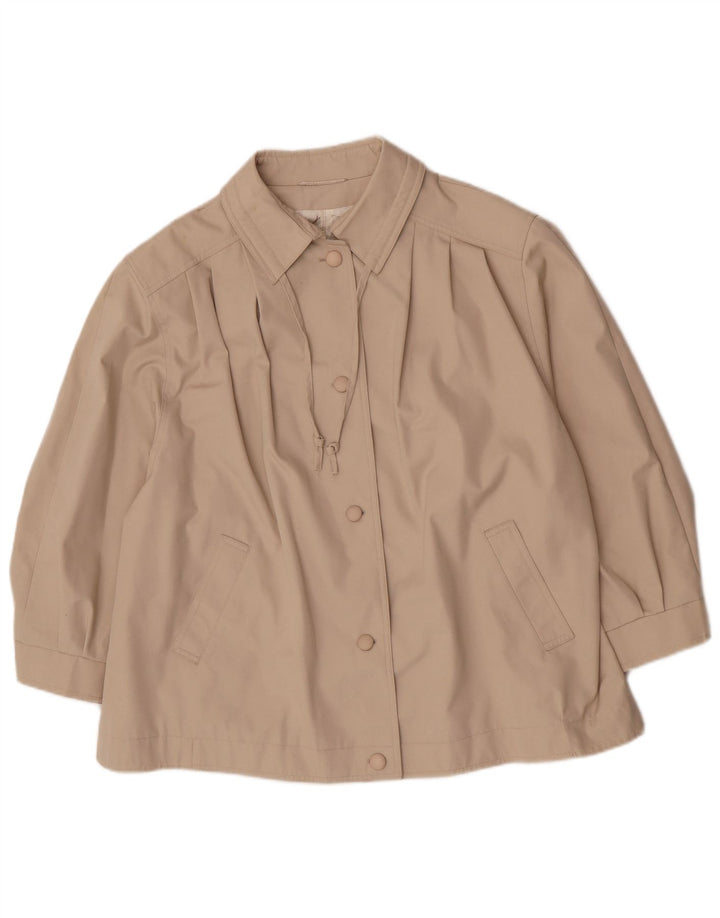 Louisoder Abrigo corto para mujer EU 50 3XL Beige Poliéster