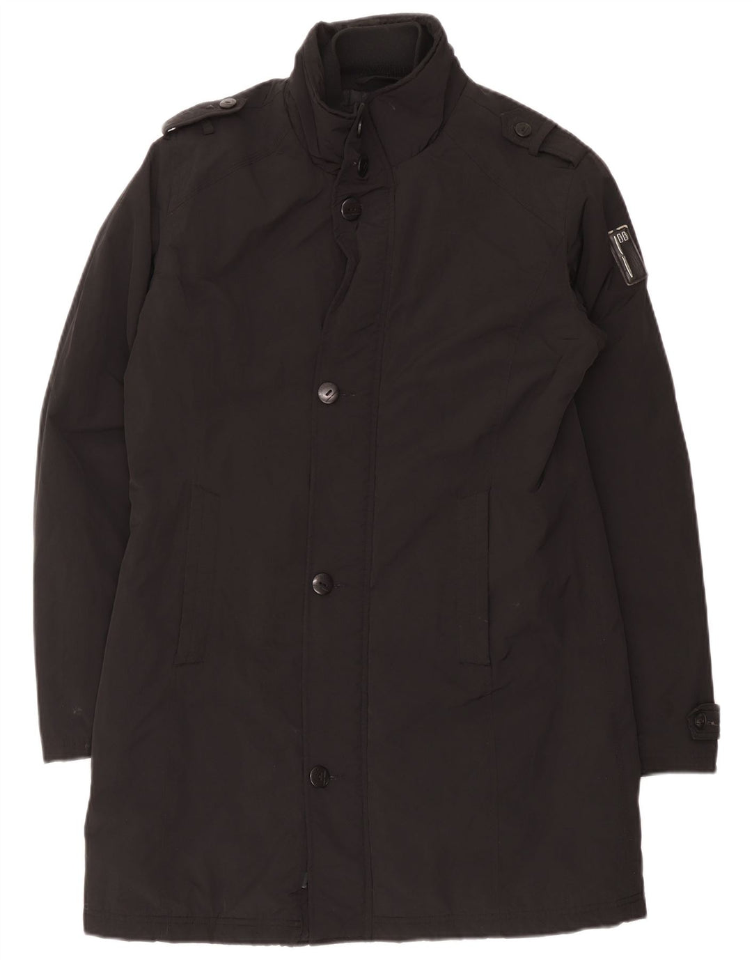 Bomboogie Abrigo acolchado militar para mujer UK 44 Grande Poliéster negro