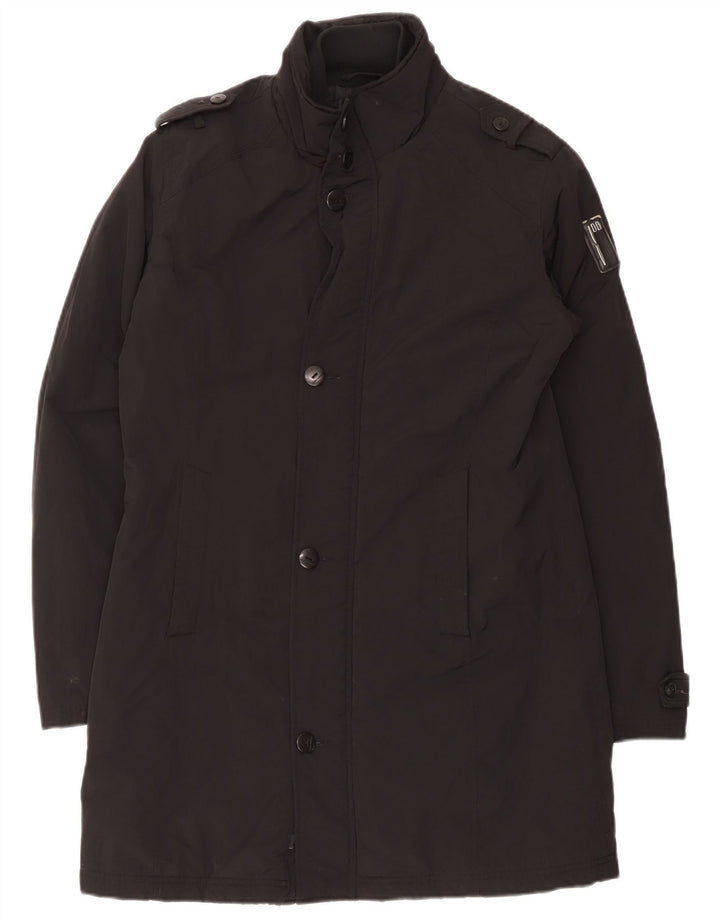 Bomboogie Abrigo acolchado militar para mujer UK 44 Grande Poliéster negro