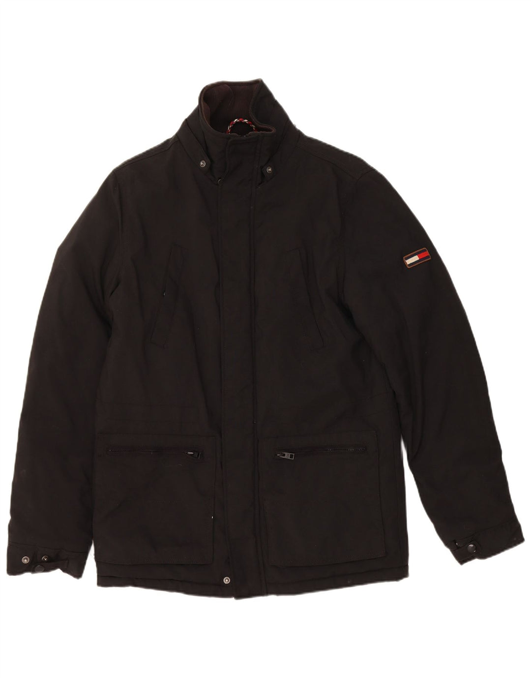 Tommy Hilfiger Chaqueta utilitaria para hombre UK 36 Small Black