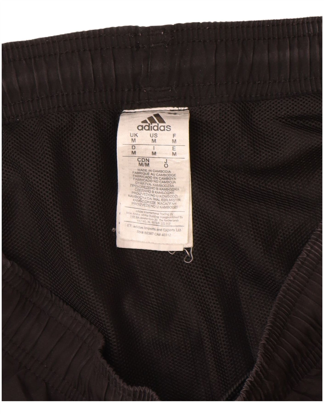 Pantalón Corto Deportivo Adidas Hombre Mediano Negro Poliéster