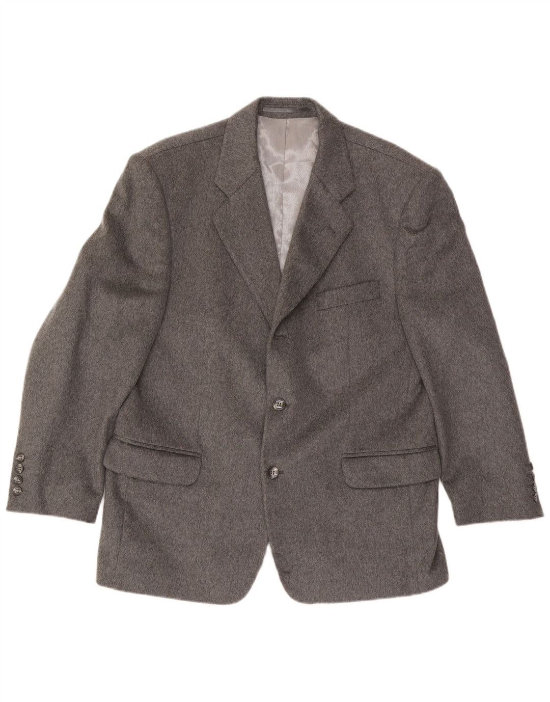 LANIFICIO DEL CASENTINO Chaqueta tipo blazer de 3 botones para hombre UK 38 Gris medio