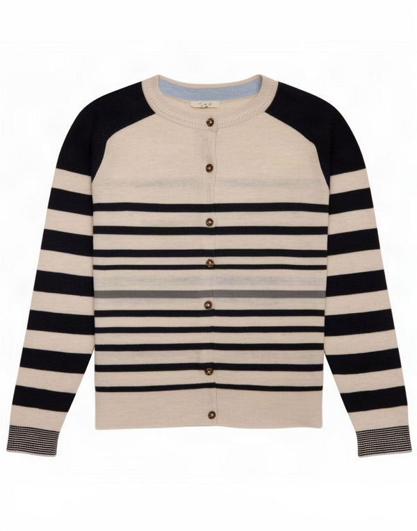 Cárdigan para mujer de White Stuff UK 42 Algodón a rayas medianas