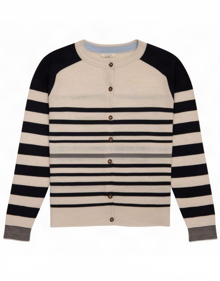 Cárdigan para mujer de White Stuff UK 42 Algodón a rayas medianas
