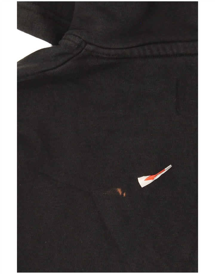 Jordan - Sudadera con capucha para hombre, diseño gráfico, talla pequeña, algodón negro