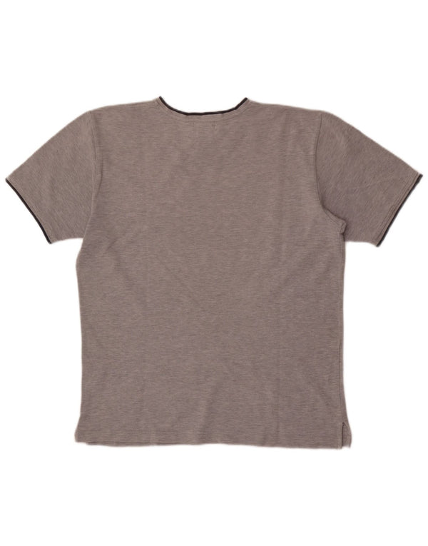 Ralph Lauren Camiseta para hombre Top de algodón moteado gris medio