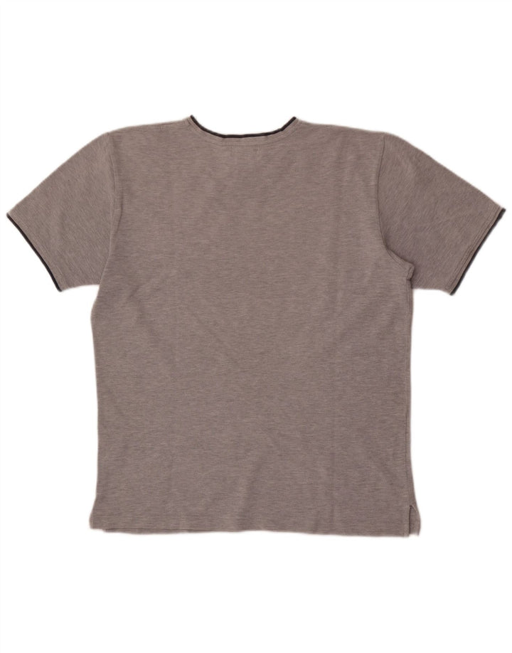Ralph Lauren Camiseta para hombre Top de algodón moteado gris medio