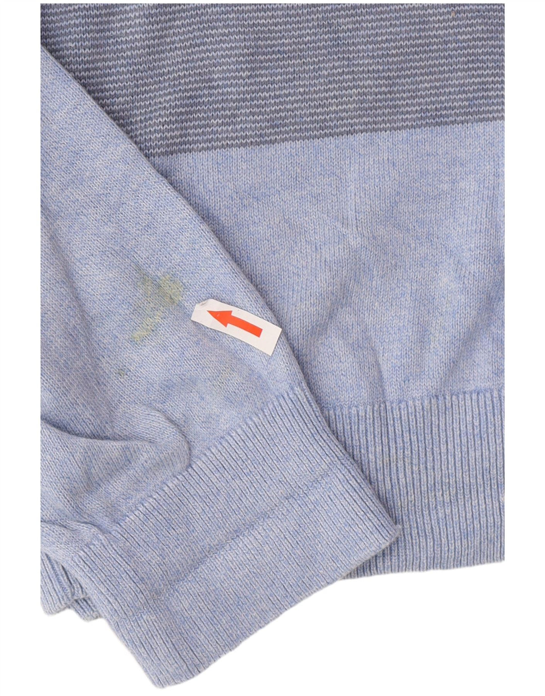 Marks & Spencer - Jersey de cuello redondo para hombre, talla grande, color azul a rayas
