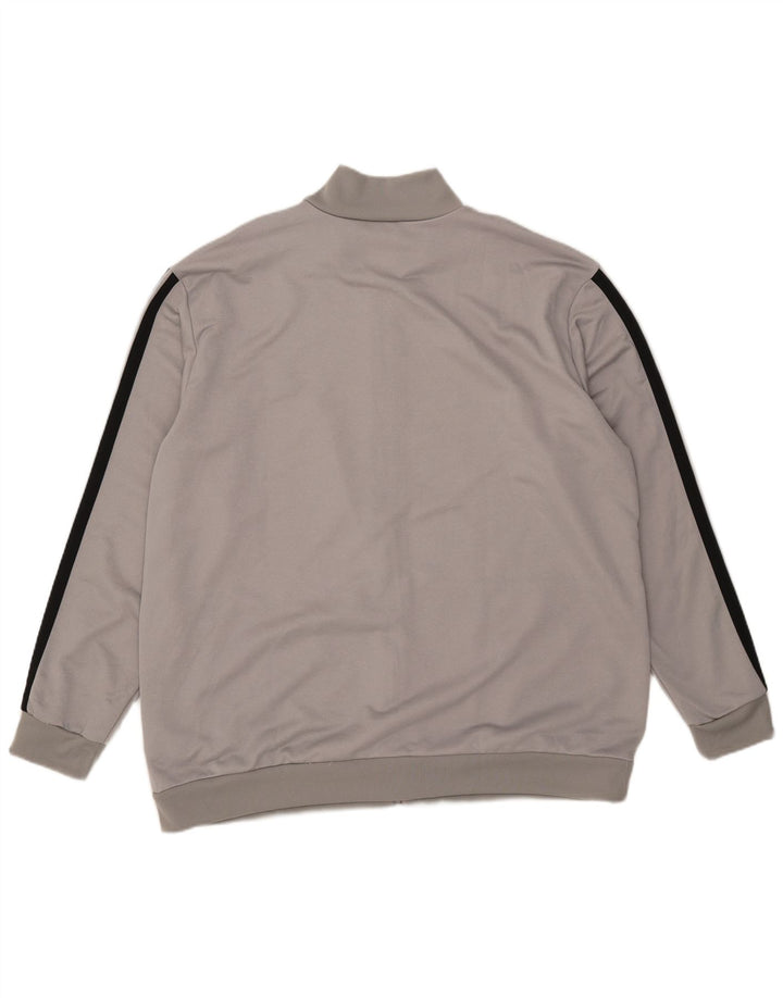 Adidas Hombre Chándal Top Chaqueta 2XL Gris Poliéster