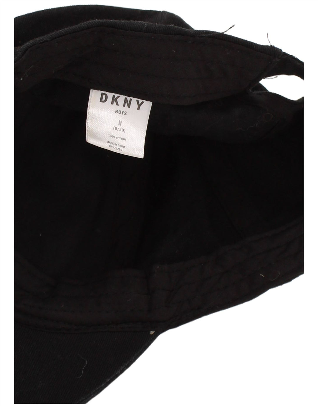 Dkny Gorra De Béisbol Estampada Para Niños Talla Única Algodón Negro