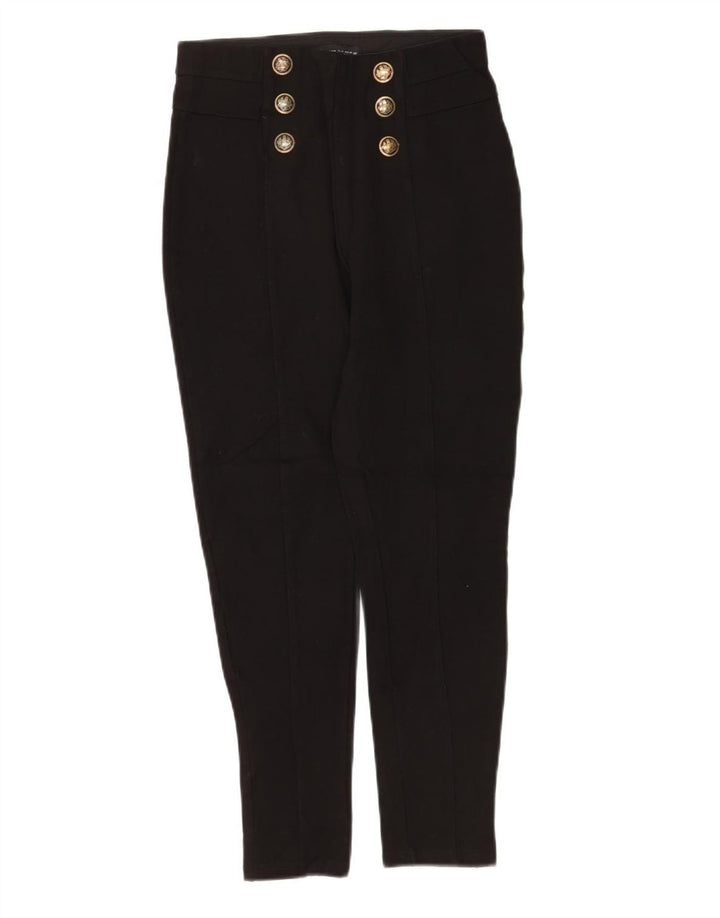Zara Mujer Pantalones Cortos Slim Medium W28 L25 Negro