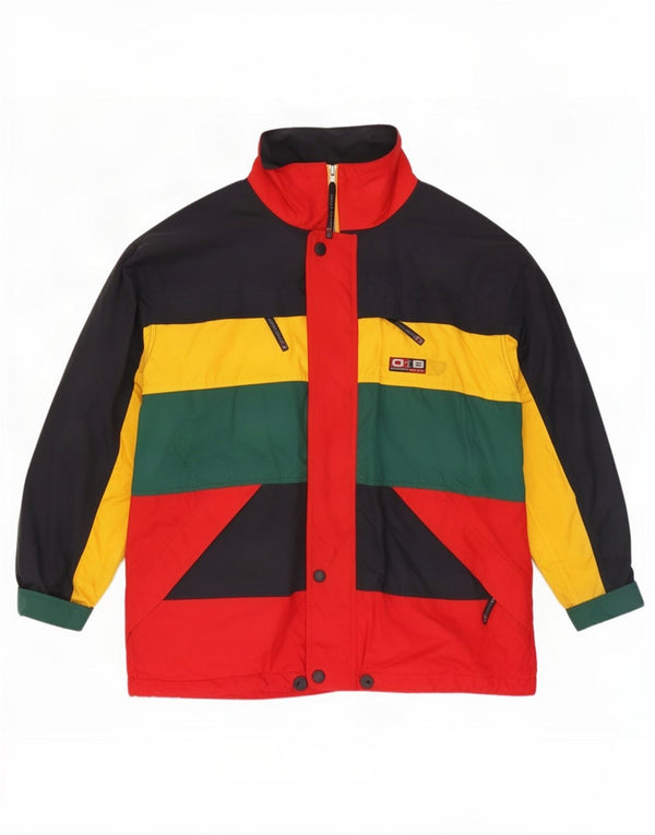 Chaqueta de esquí con capucha para hombre Oxford azul UK 42 XL Bloque de color multicolor