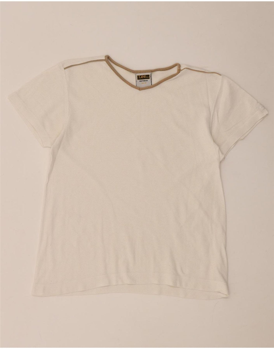 Lee Camiseta para Mujer Top UK 44 Medium White Cotton