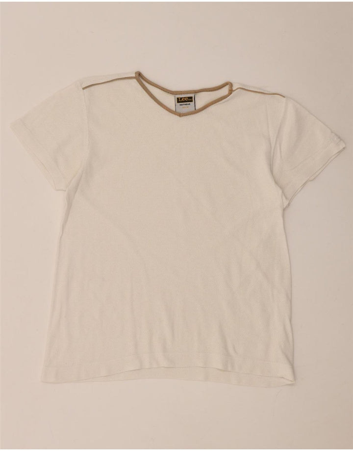 Lee Camiseta para Mujer Top UK 44 Medium White Cotton