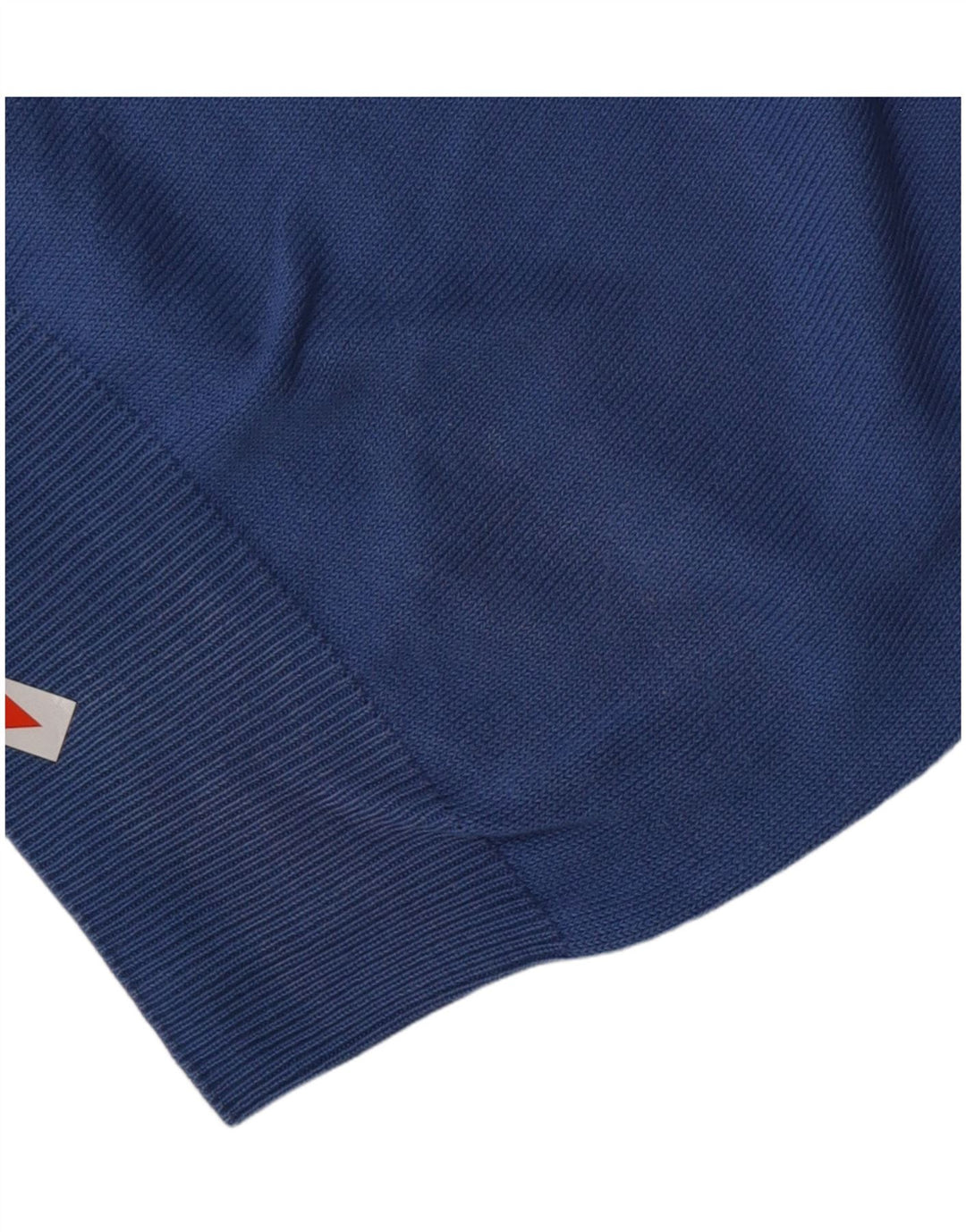 TRUSSARDI Jersey con cuello en V para hombre, talla grande, algodón azul
