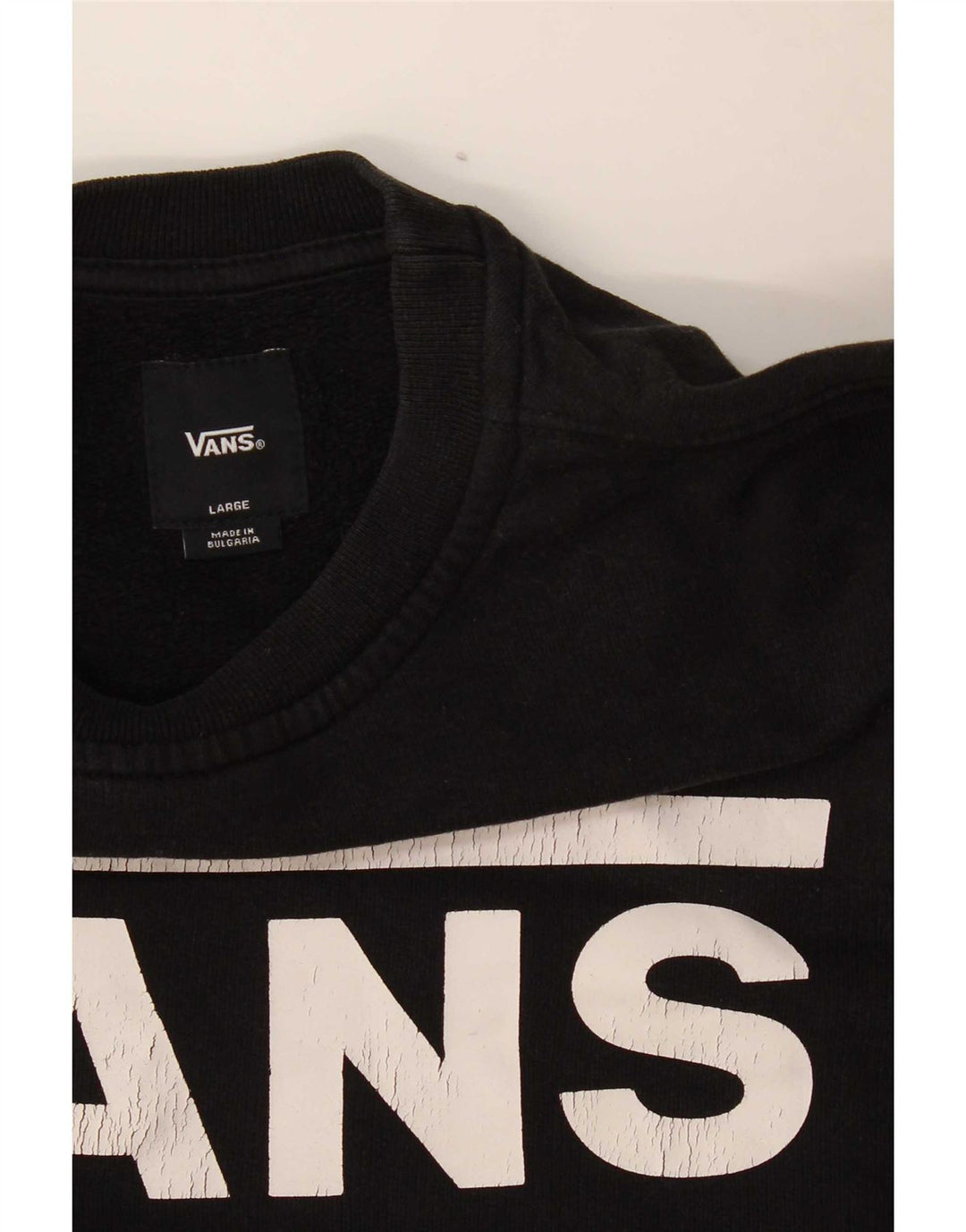 Vans - Sudadera gráfica para mujer, talla 40, color negro