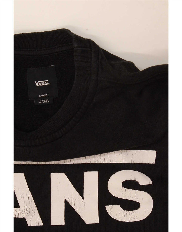 Vans - Sudadera gráfica para mujer, talla 40, color negro