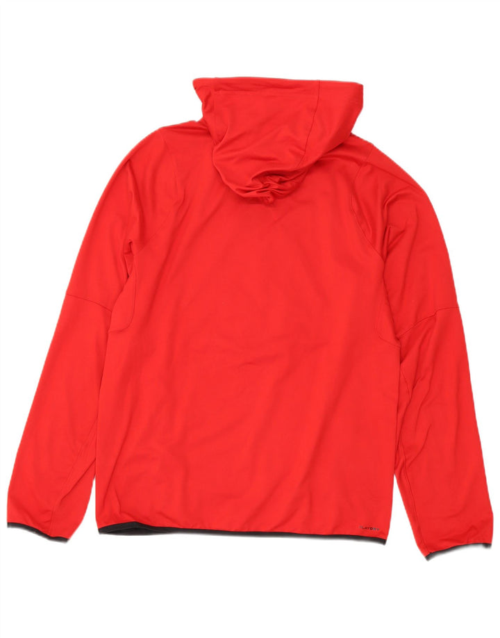 Reebok Hombre Graphic Sudadera con capucha Jumper Medium Rojo Poliéster