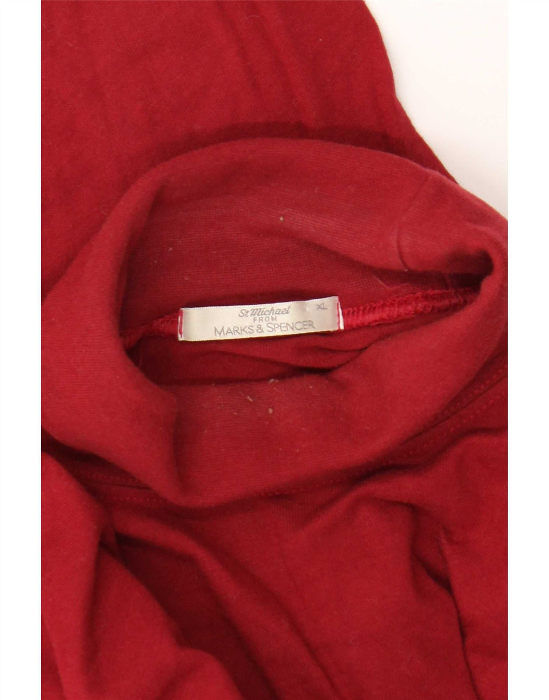 Marks & Spencer Hombre St. Michael Top Manga Larga XL Rojo
