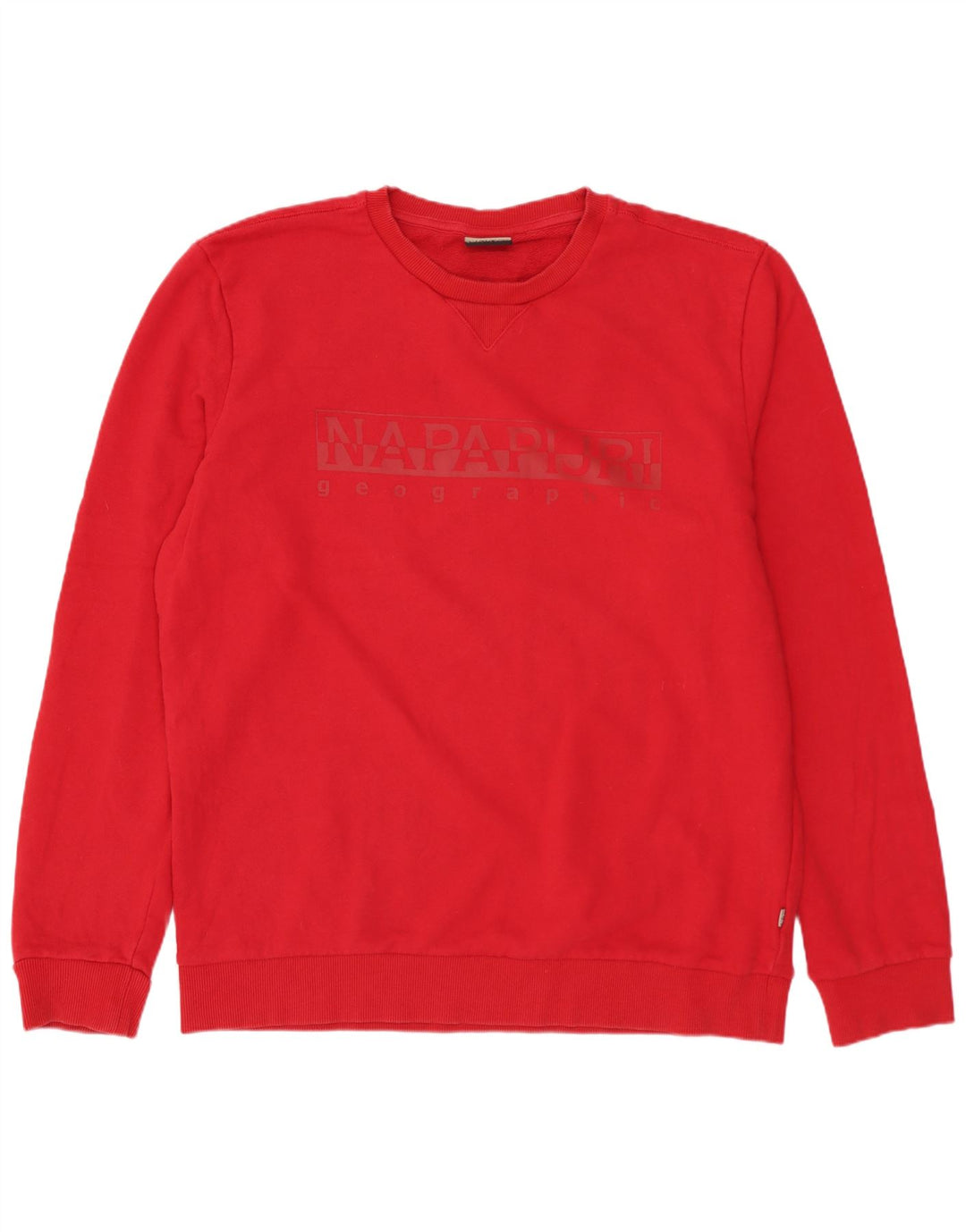 NAPAPIJRI Sudadera con gráfico geográfico para hombre Jersey XL Algodón rojo