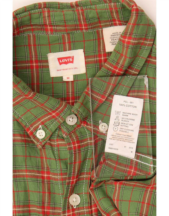 Camisa Levi's Hombre De Algodón A Cuadros Verde Medio